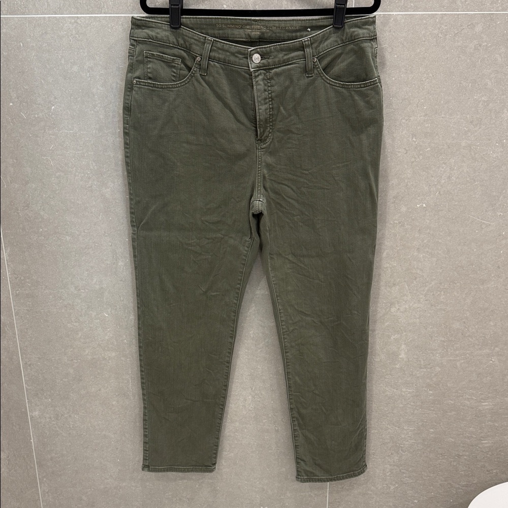 Chico's So Slimming Girlfriend Ankle Pants in Olive